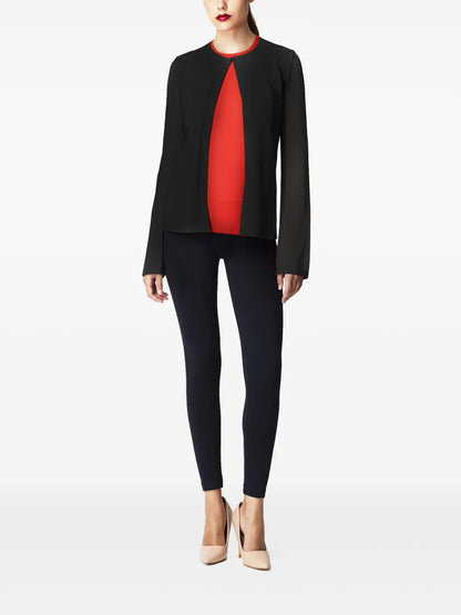 Sheer Opaque Knit Cardigan
