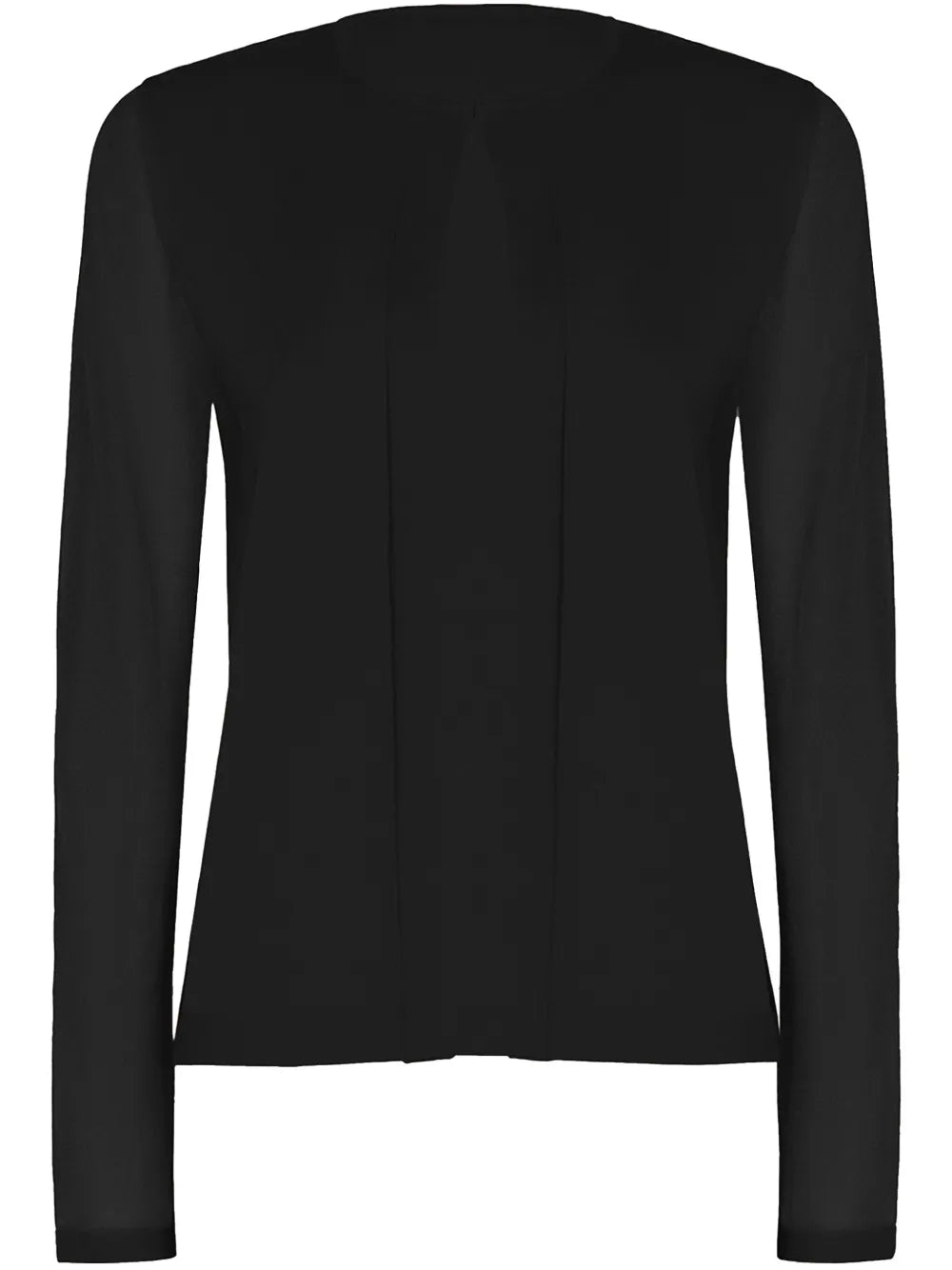 Sheer Opaque Knit Cardigan
