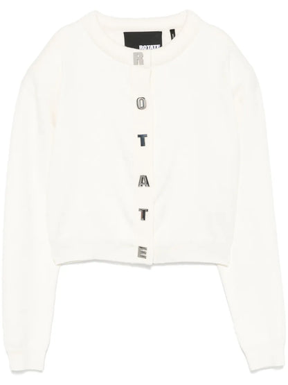 Lettering-Buttons Cardigan