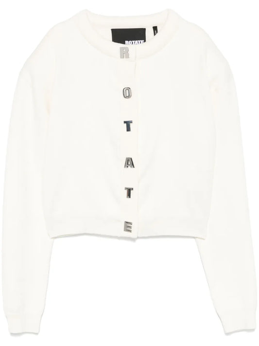 Lettering-Buttons Cardigan