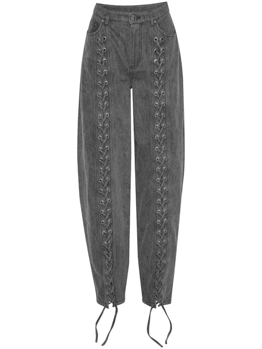 Laced-Leg Jeans