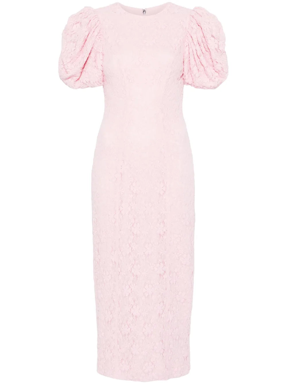 Lace Fitted Midi Dress