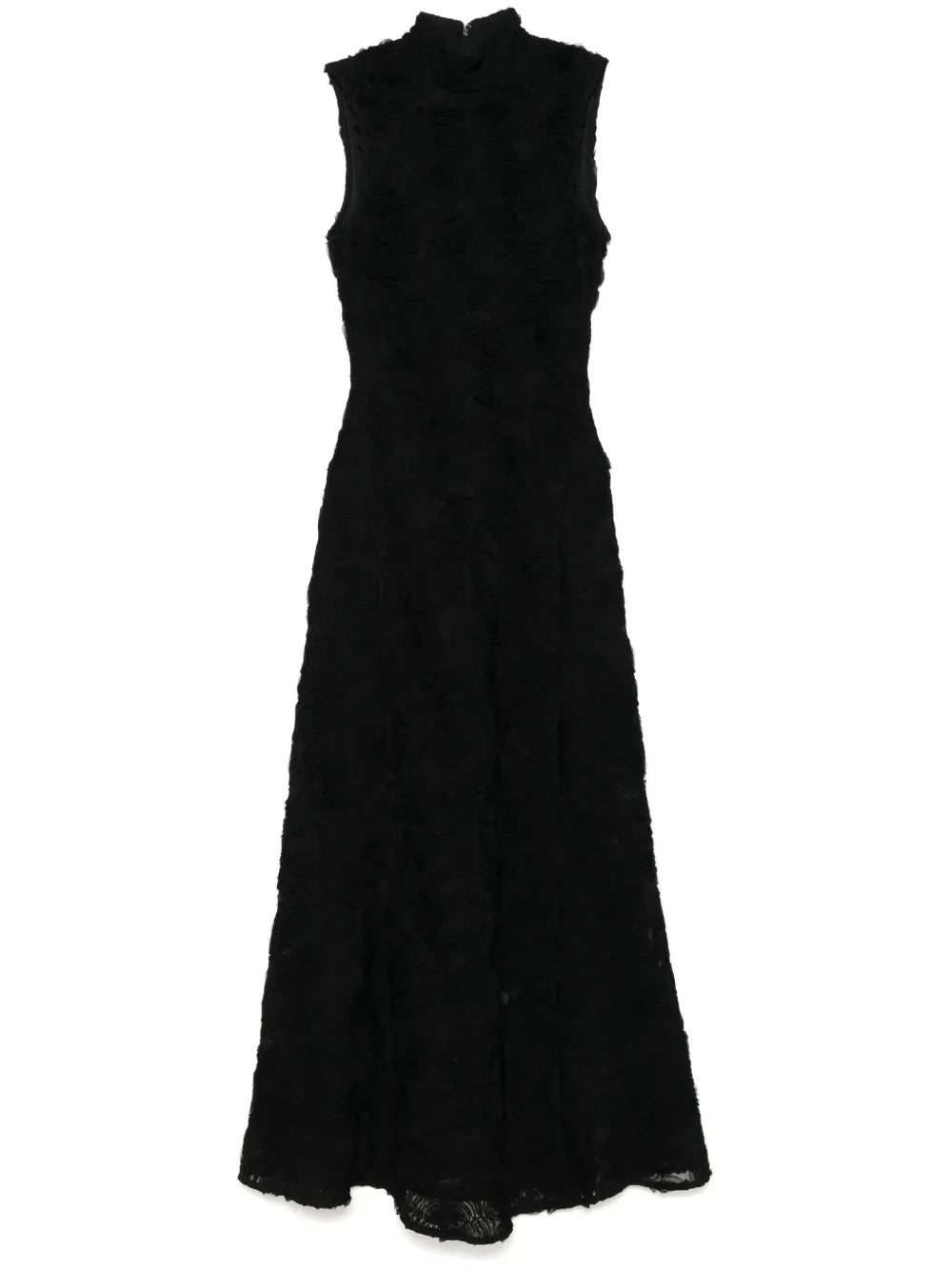Flower-Mesh Maxi Dress