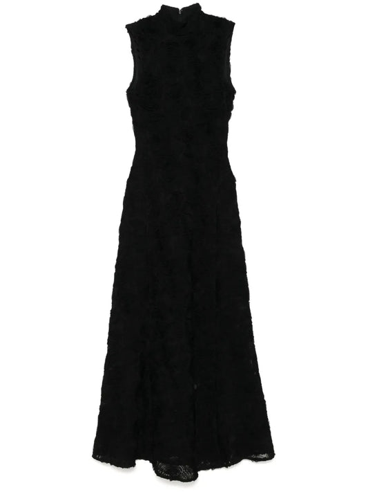 Flower-Mesh Maxi Dress