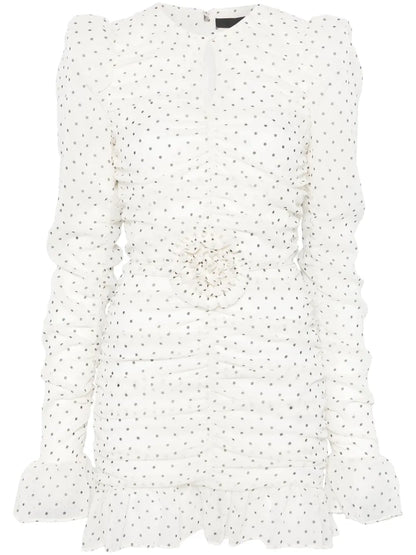 Printed Long-Sleeves Mini Dress