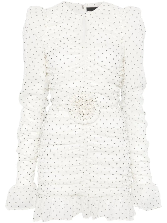 Printed Long-Sleeves Mini Dress