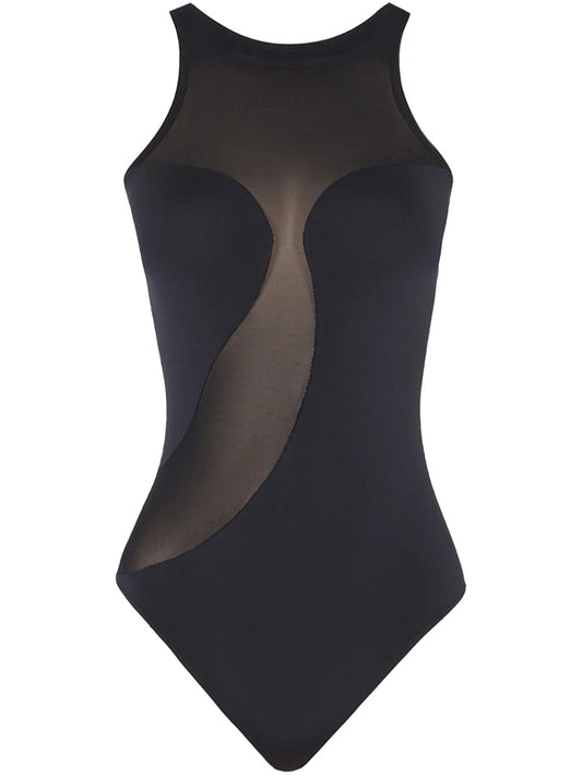 Satin Sheer Bodysuit