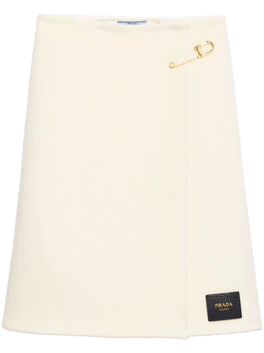 Twill Midi Skirt