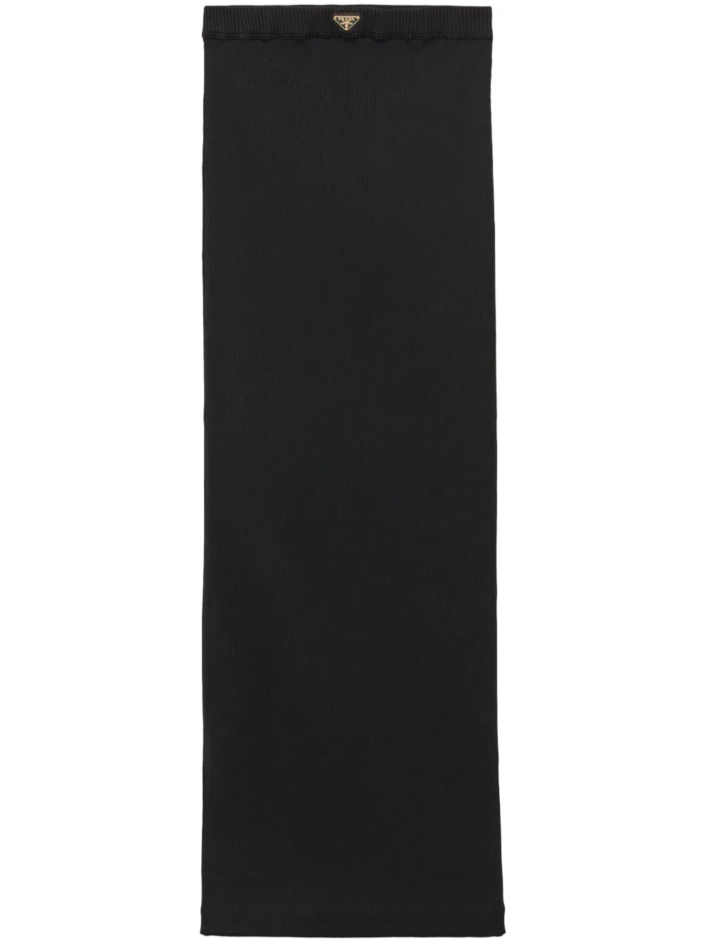 Ribbed Jersey Midi Skirt