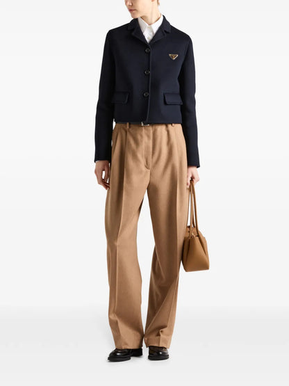 Embroidered Single-Breasted Jacket