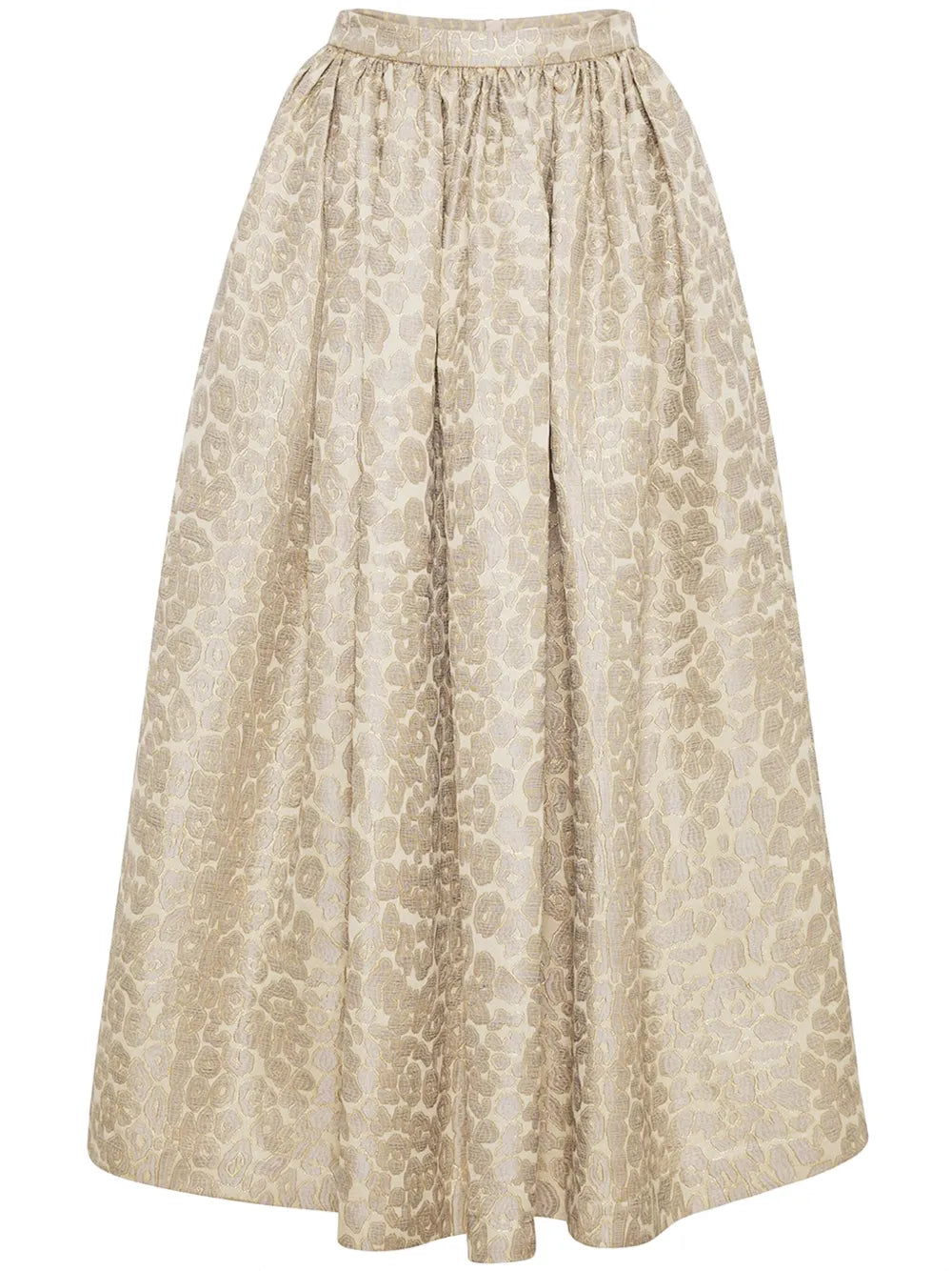 Leopard-Jacquard Skirt