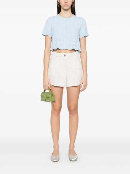 Lurex-Detail Shorts