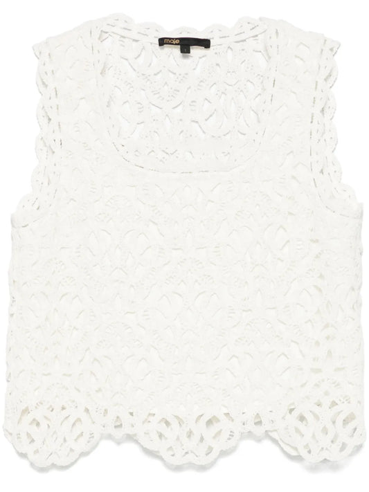 Crochet-Knit Top
