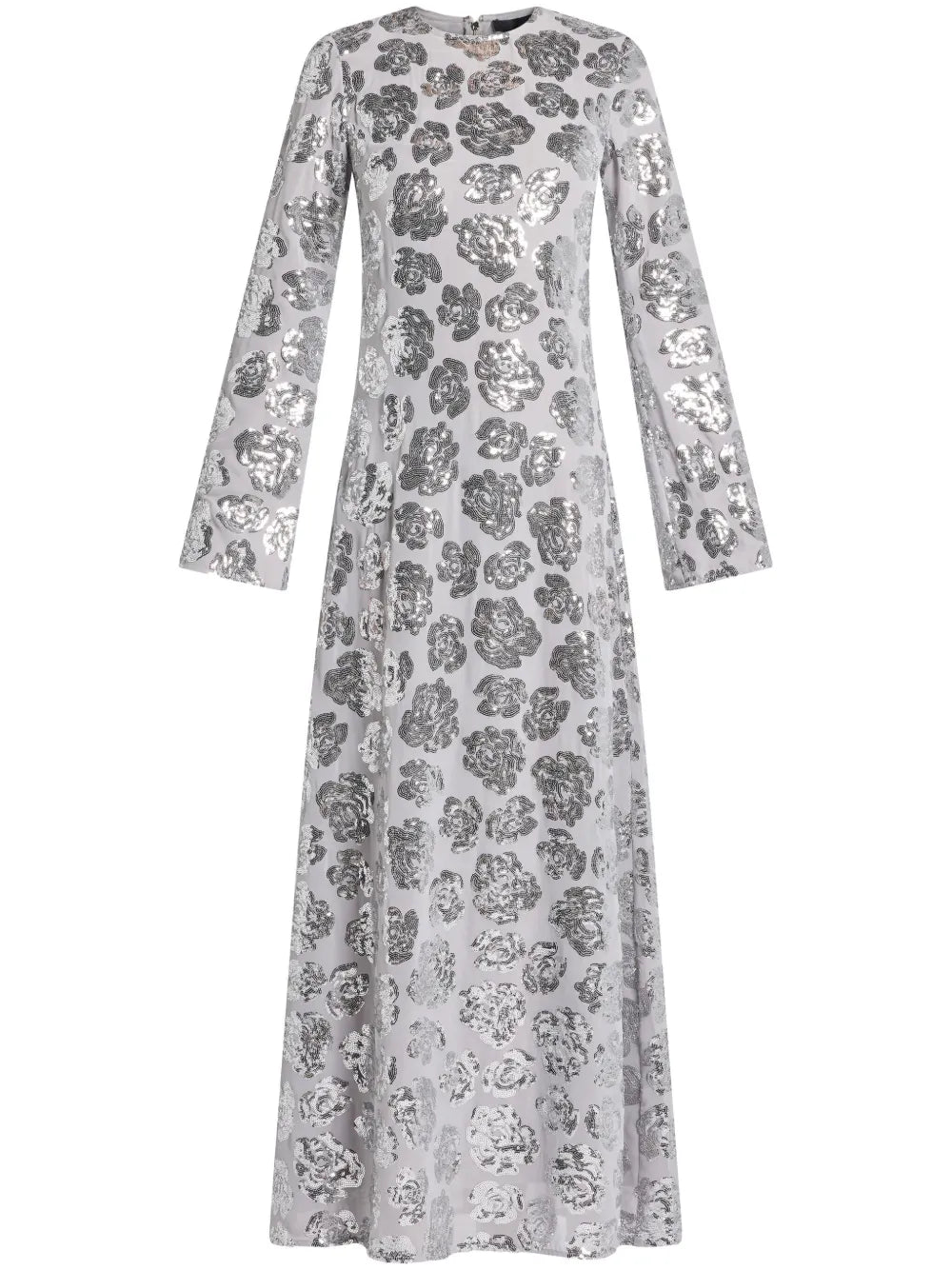 Sequinned Chiffon Maxi Dress