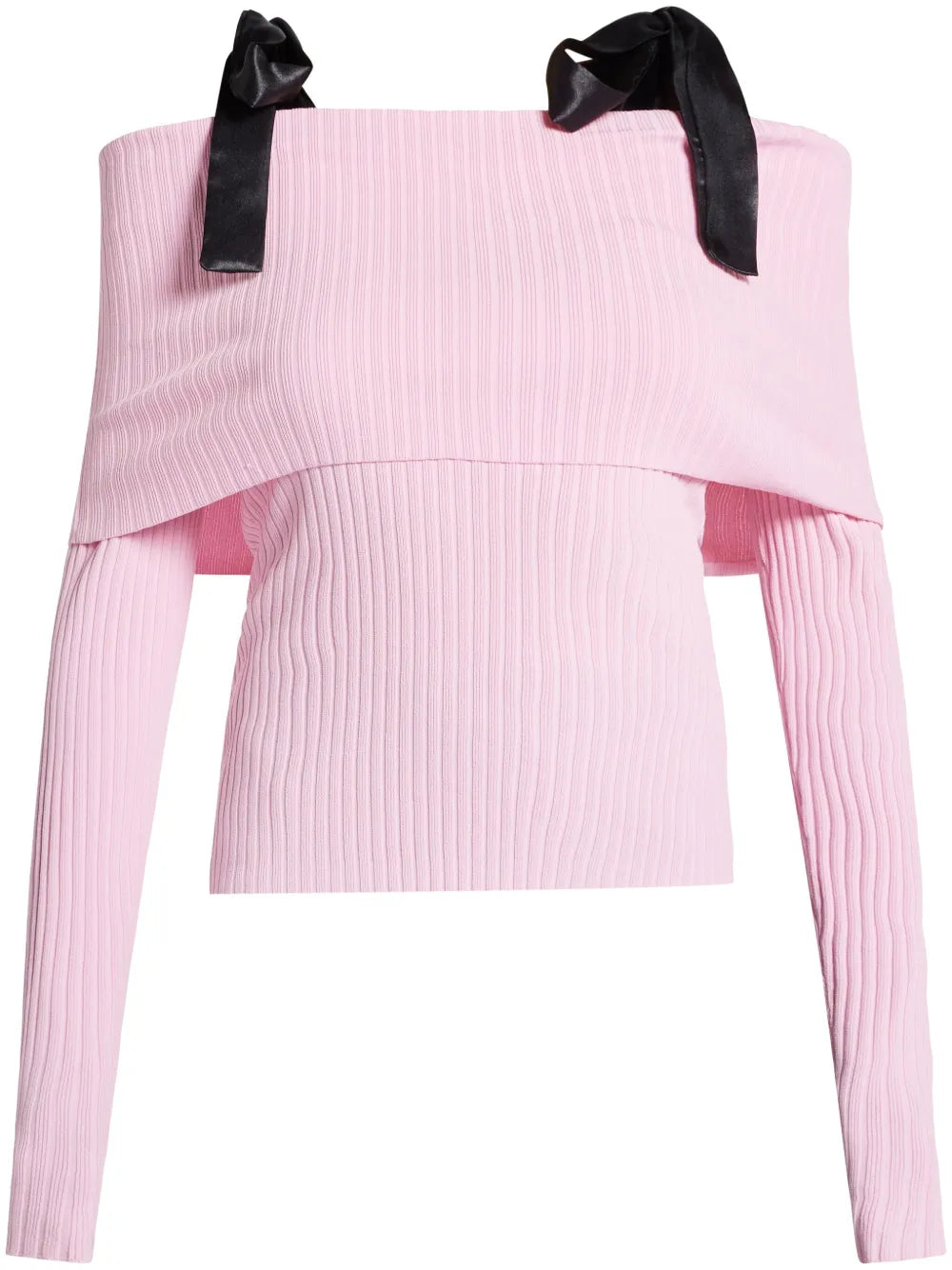 Off-Shoulder Strap Sweater
