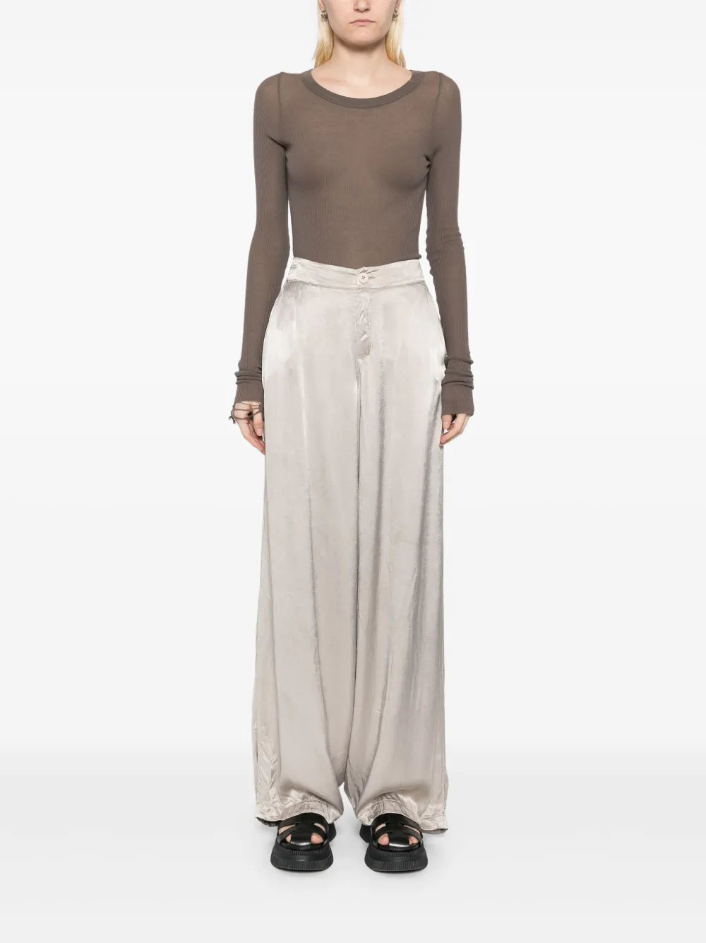 Satin Palazzo Pants