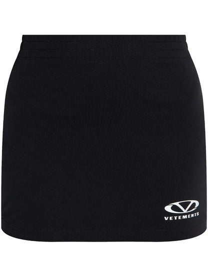 Logo-Print Mini Skirt
