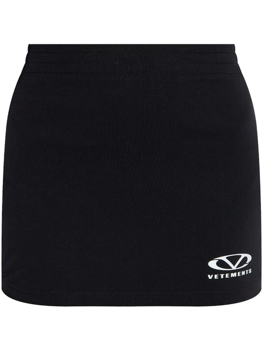 Logo-Print Mini Skirt