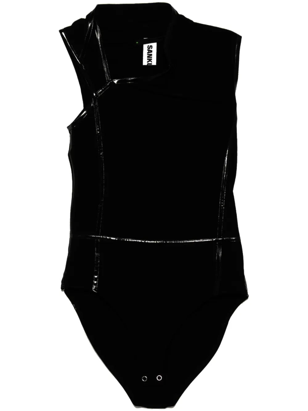 Asymmetric Collar Vest