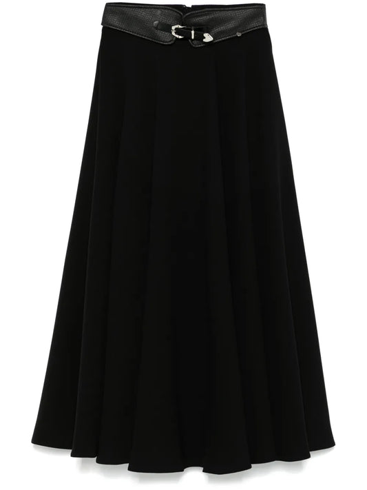 Belted Midi Skirt