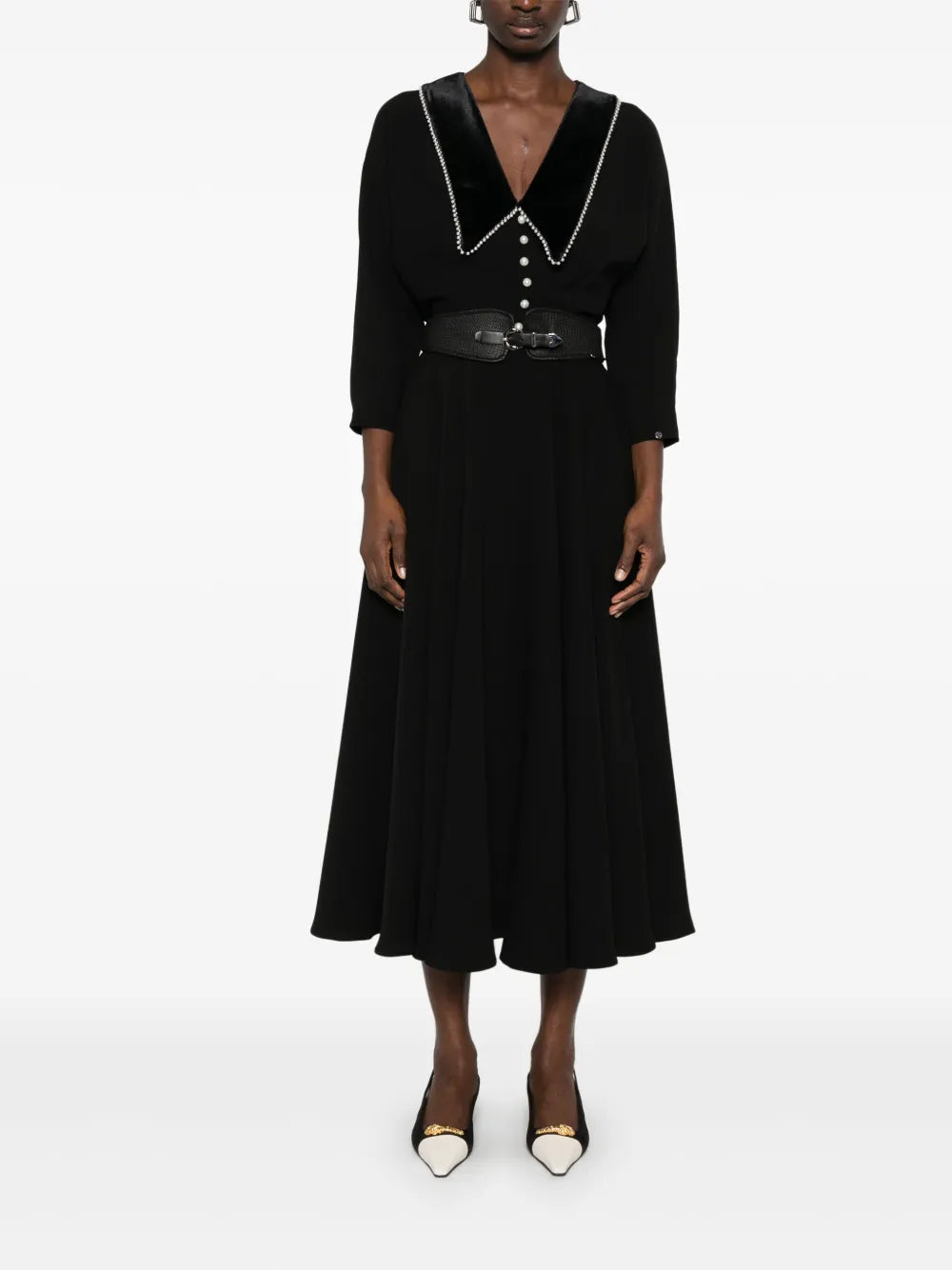 Belted Midi Skirt