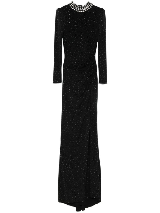 Crystal-Embellished Maxi Dress