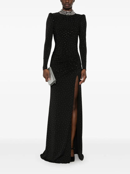 Crystal-Embellished Maxi Dress