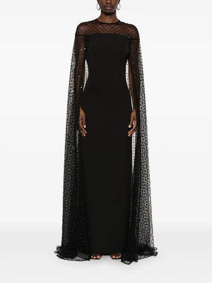 Sequin-Embellished Gown