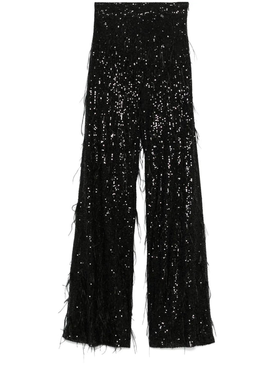 Sequin-Embellished Trousers