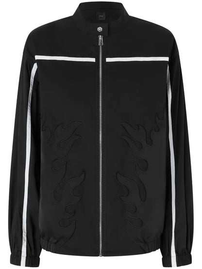 Flame Patch Bomber Jacket