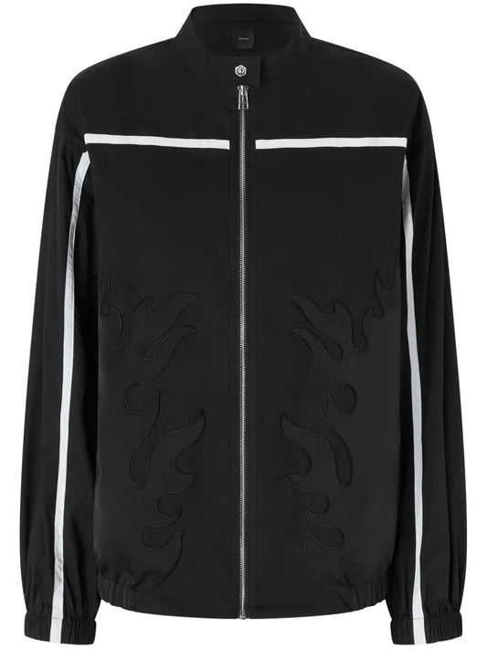 Flame Patch Bomber Jacket