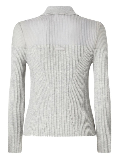 Ribbed Polo Top