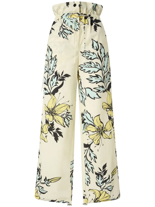 Floral-Print Palazzo Pants