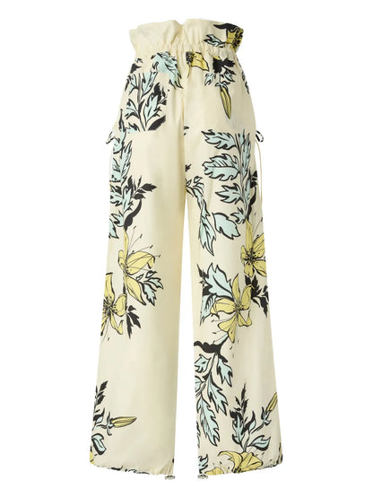 Floral-Print Palazzo Pants