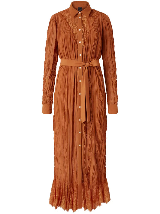 Creased Effect Shirt Dress