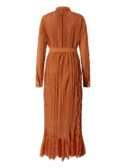 Creased Effect Shirt Dress