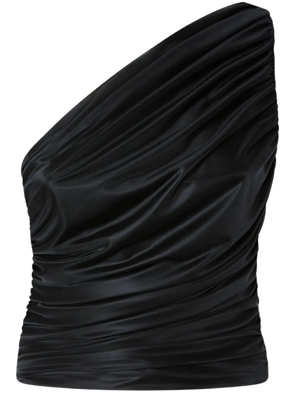 One-Shoulder Tulle Top