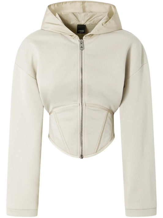 Bustier Zip-Up Hoodie