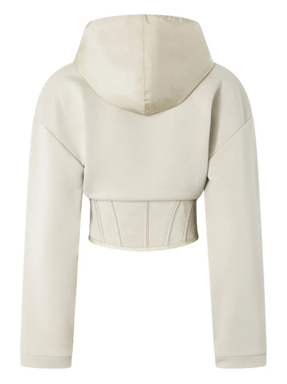Bustier Zip-Up Hoodie