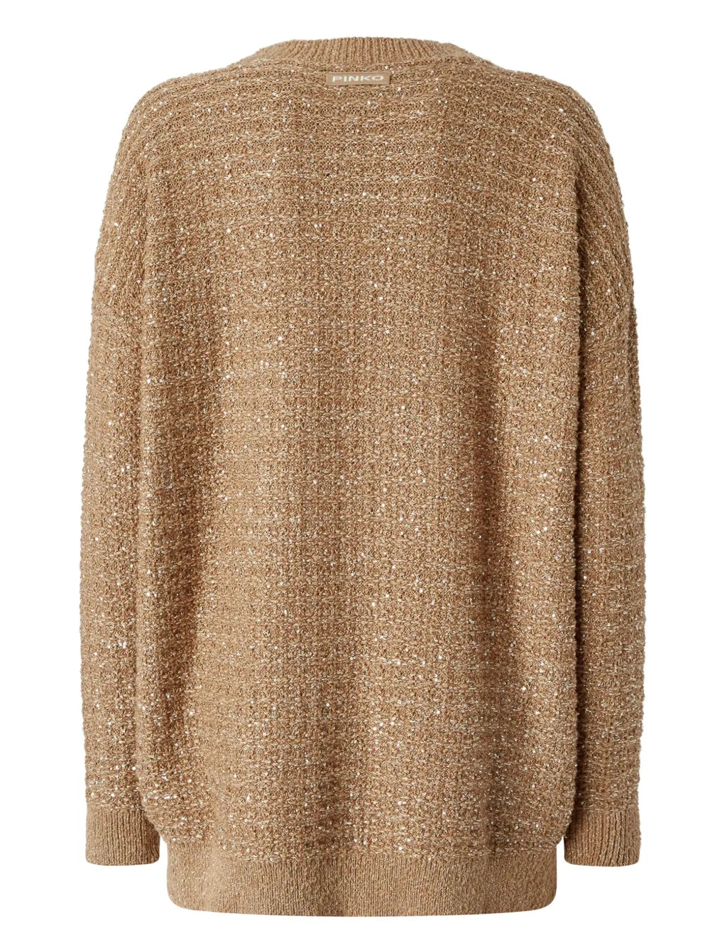 Metallic-Threading Cardigan