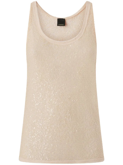 Sequinned Tank Top