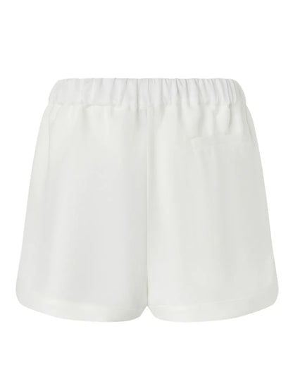 Elasticated-Waistband Shorts