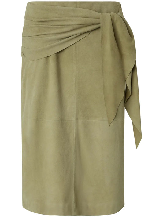 Leather Midi Skirt