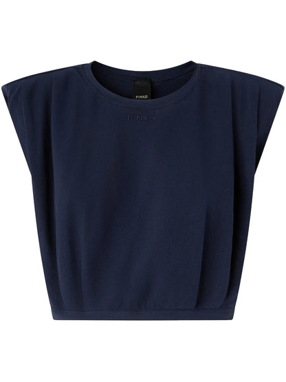 Sleeveless Cotton Crop Top