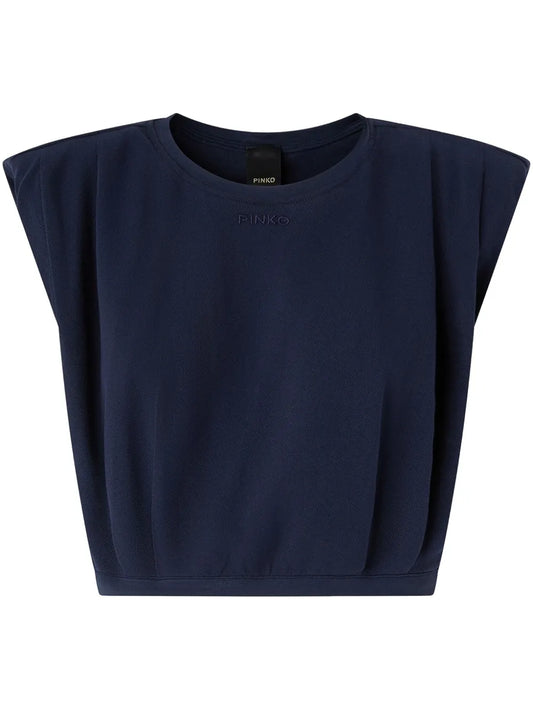 Sleeveless Cotton Crop Top