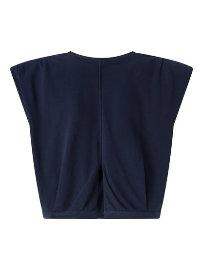 Sleeveless Cotton Crop Top
