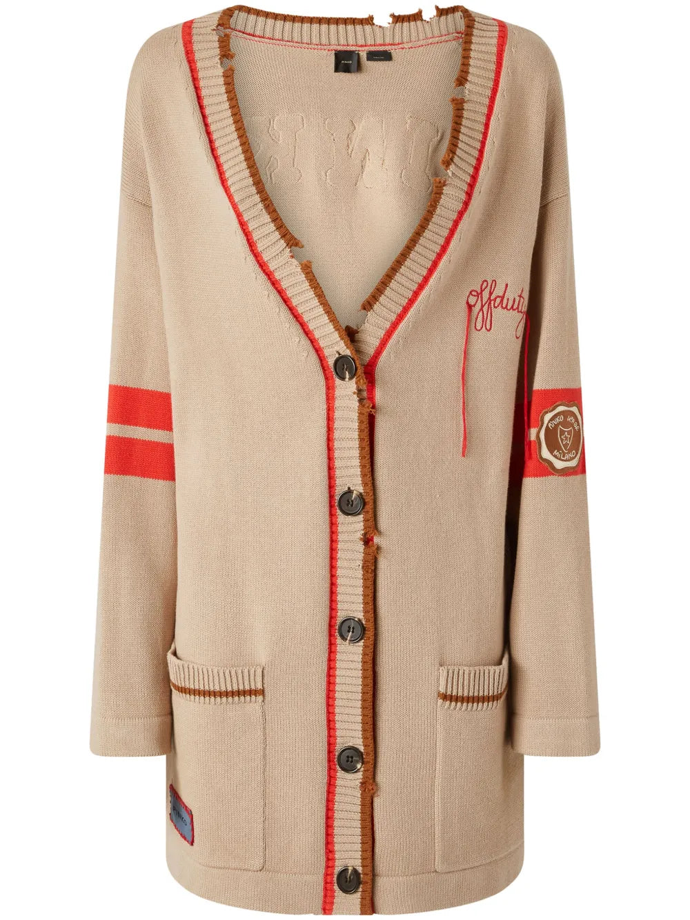 Logo-Appliqué Cardigan