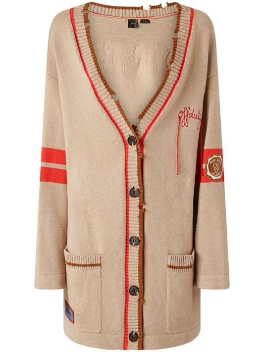 Logo-Appliqué Cardigan