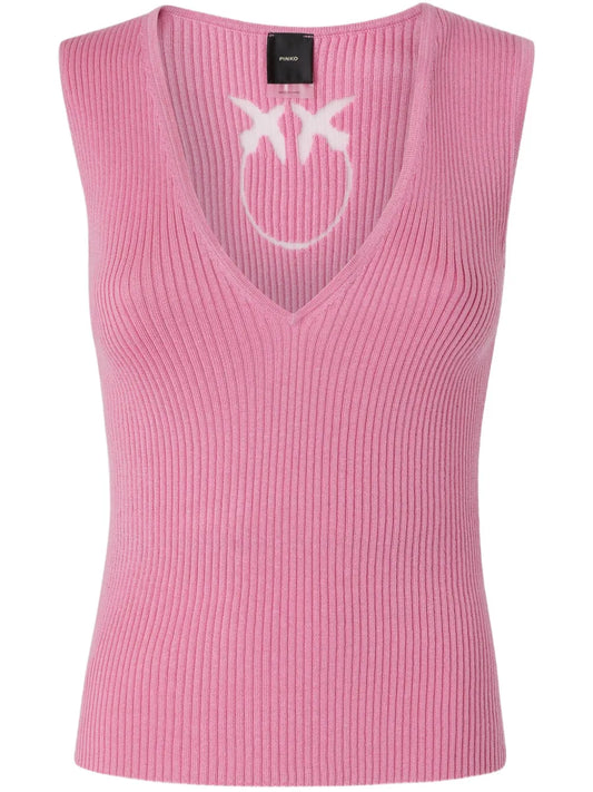 Ribbed Sleeveless Top