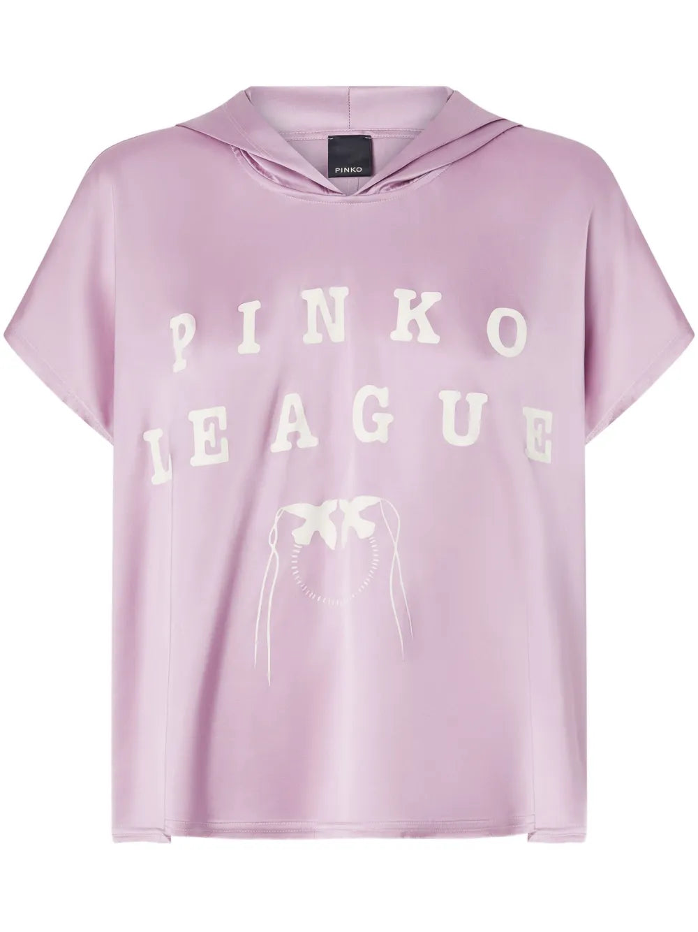 Logo-Print Hooded Blouse